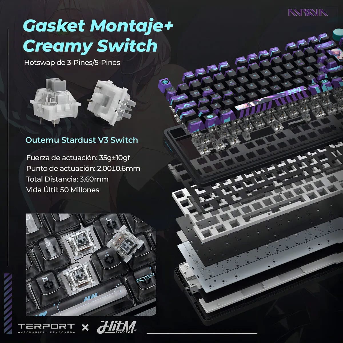 Teclado Mecánico Gamer Terport X Yoru - Bulltech Store - Tienda en CDMX