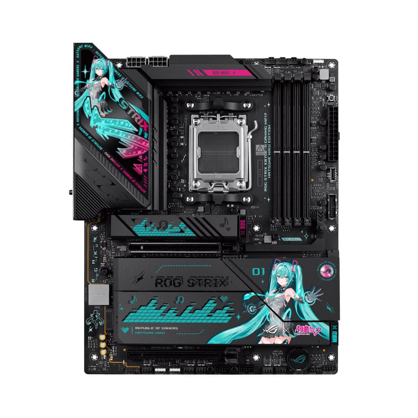 Motherboard AMD X870E-H WIFI Asus Rog Strix Gaming Hatsune Miku Edition - Bulltech Store - Tienda en CDMX