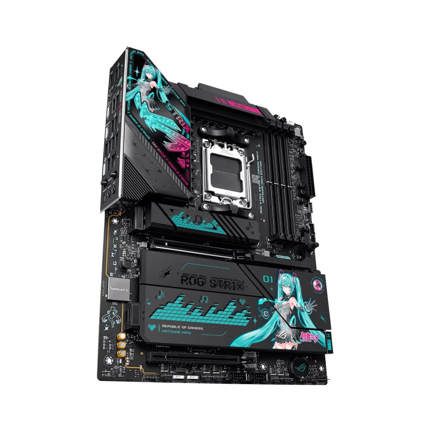 Motherboard AMD X870E-H WIFI Asus Rog Strix Gaming Hatsune Miku Edition - Bulltech Store - Tienda en CDMX
