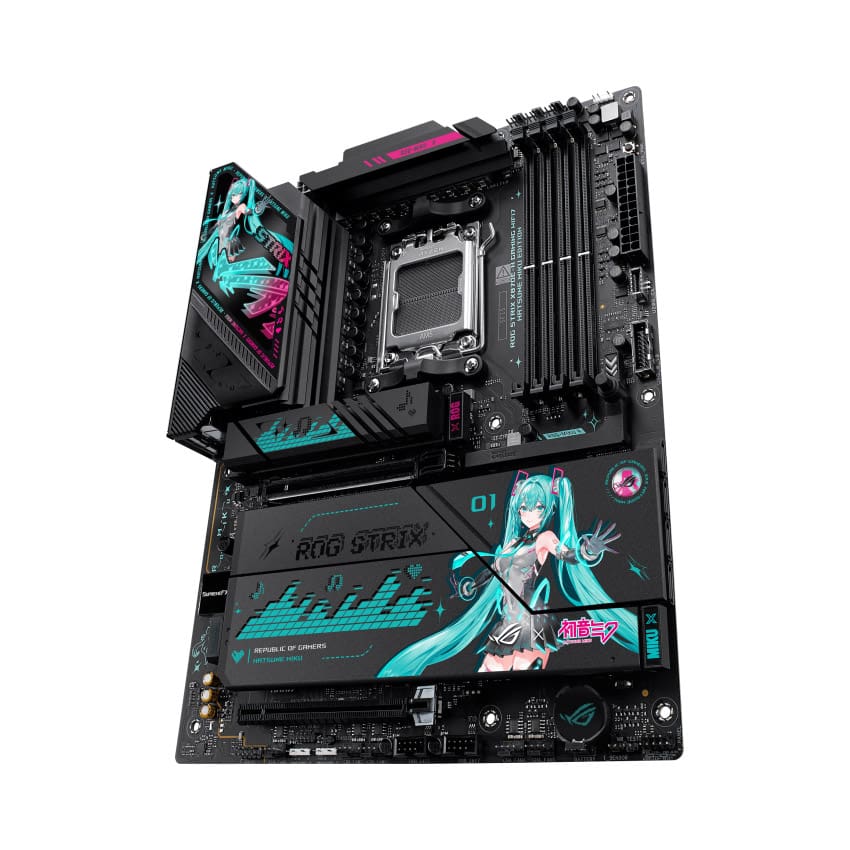 Motherboard AMD X870E-H WIFI Asus Rog Strix Gaming Hatsune Miku Edition - Bulltech Store - Tienda en CDMX