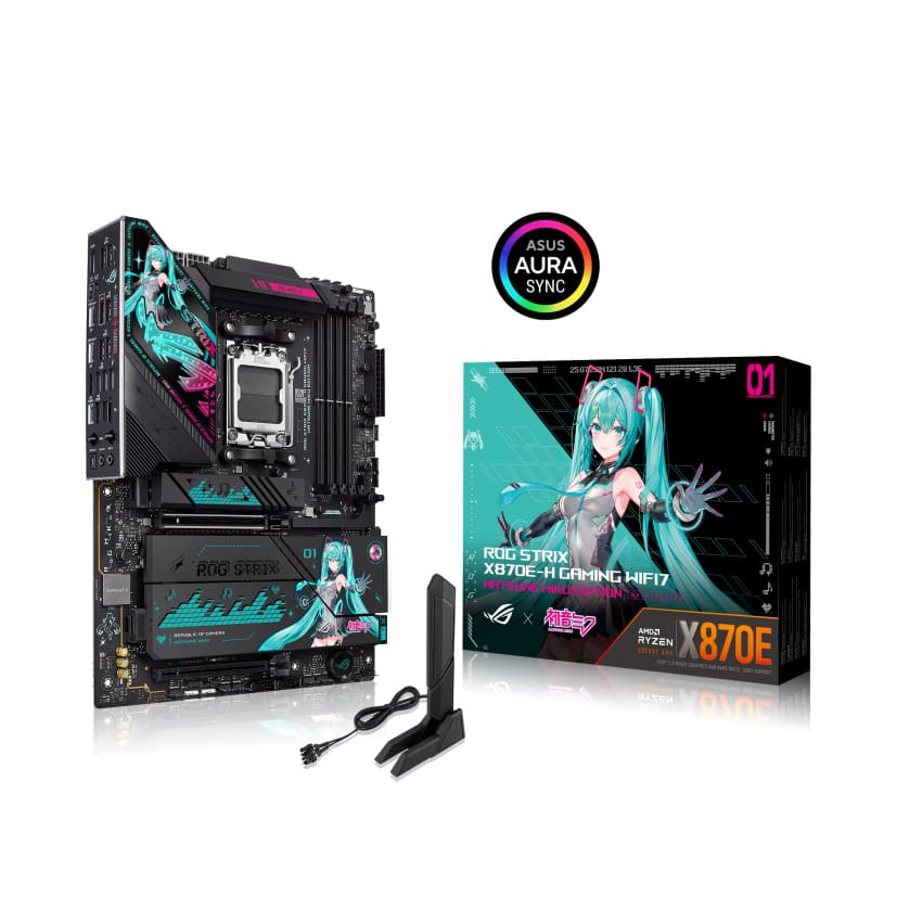 Motherboard AMD X870E-H WIFI Asus Rog Strix Gaming Hatsune Miku Edition - Bulltech Store - Tienda en CDMX
