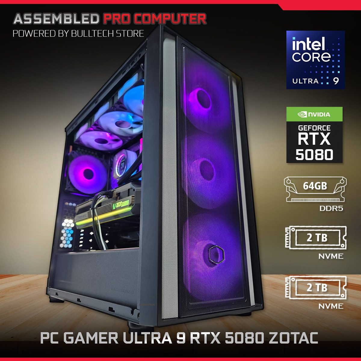 PC Gamer Ultra 9 RTX 5080 Zotac - Bulltech Store - Tienda en CDMX